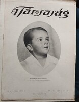 A Társaság c. úri bulvárlap gyermekszáma + reklámok (1943. címlap: ifj.Horthy István)