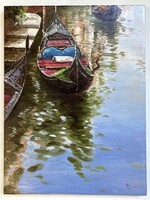 POTOM ÁRON INGYEN POSTÁVAL Bihari Ágnes Velence 40x30 cm