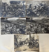 5db l. Világháborús különleges hadi képeslap (zászló)