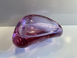 CSODÁS VINTAGE MILOSLAV KLINGER TÁLKA, DÍSZÜVEG, HAMUTARTÓ ('60-as ÉVEK)