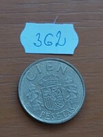 SPANYOLORSZÁG 100 PESETA 1983 Alumíniumbronz, I. János Károly király   362.