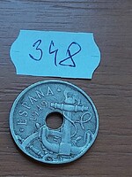 SPANYOLORSZÁG 50 CENTIMOS 1949 Réz-nikkel,   348.
