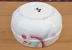 Régi fajansz Gránit tál , pogácsás vagy tésztás tál 22 x 10 cm.