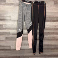 H&M szürke-rózsaszín, Esmara fekete lány leggings szett 146/152