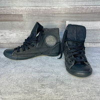 Converse fekete lapostalú, magasszárú tornacipő 35.5