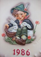 Hummel falitányér 1986 (19 cm)