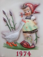Hummel falitányér 1974 (19 cm)