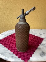 Antik hálós szódás szifon 1931 ből.