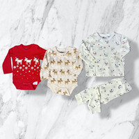 H&M, So cute karácsonyi baby body, pizsama szett 62