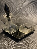 Régi asztali üveg fűszertartó