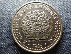 Portugália Azori-szigeteki Regionális Autonómia 100 Escudo 1986 INCM