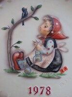 Hummel falitányér 1978 (19 cm)