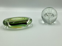 2 db muránói üveg papirnehezék