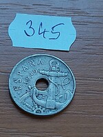 SPANYOLORSZÁG 50 CENTIMOS 1949 Réz-nikkel,   345.