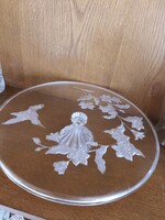 Torta tartó talpas tál