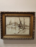 Artner Ferenc Öreg Füzek Színes Akvarrel