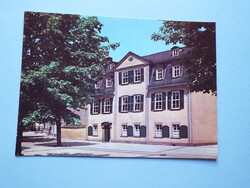 Képeslap (10) - Németország (NDK) - Weimar - Schiller ház 1970-es évek