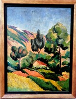 Stefán Henrik(1896-1971Amersee):Ház tájban