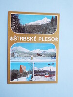 Képeslap (11) - Csehszlovákia (Szlovákia) - Štrbské Pleso (Csorbató) mozaik 1980-as évek