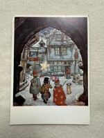 Régi grafikus képeslap - ANTON PIECK   - Postatiszta                 -5.