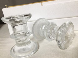 Retró gyertyatartópár eredeti dobozában-finn design