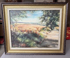 Hangulatos tájkép olajfestmény – vászon