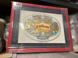 SZIVARKLUB - Keretezett H. Upmann vintage szivarembléma – 1980-as évek