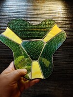 Tiffany színes ólomüveg tál