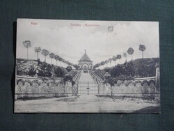 Képeslap,Pécs,Zsolnay mauzóleum látkép,részlet,Schmeiszi és Kálmán kiadás,Pécs, 1905-