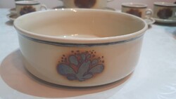 Homokszínű kínáló tál 2 db retro 1984 évből