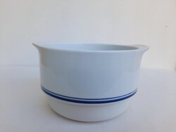 Alföldi menza kék csikos porcelán pörköltes tál