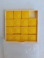 Retro szamos tologatos muanyag kirakos jatek