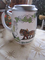 Korsó kupa ón tetővel