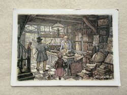 Régi grafikus képeslap - ANTON PIECK   - Postatiszta                 -5.