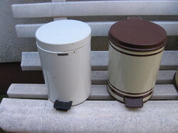 Retro pedálos fém szemetes kukák darabra eladók