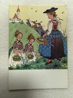Old graphic postcard -4.