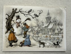 Régi grafikus képeslap - ANTON PIECK                    -5.