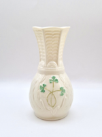 Angol Belleek Parian porcelán váza 13cm