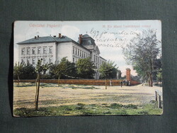 Képeslap,Pápa,M. Kir. állami Tanítóképző intézet,Kás Tivadar Pápa kiadás,1908-