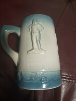 Zsolnay bányász korsó