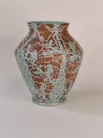 Rendkívül ritka Gorka Lívia Nógrádverőcei váza, 13cm.