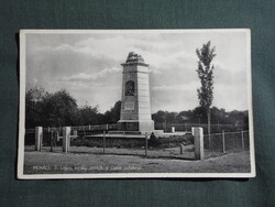 Képeslap,Mohács - II. Lajos király emlék a Csele pataknál,Diákbolt kiadás Mohács,1925-