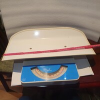 Retro zománc babamérleg 20Kg-ig orvosi eszköz rendelő dekoráció szocreál