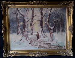 FK/429 – Réthy-Vörös Zoltán – Vadász a téli erdőben