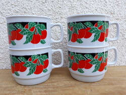 Zsolnay porcelán cseresznyés bögrék