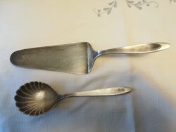 Fém / Berndorf/ tortalapát +kiskanál