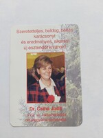 Dr. Csiha Judit a 22. sz. választókerület országgyűlési képviselője kártyanaptár 2006. évi