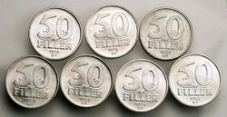 Magyar Népköztársaság aluminium 50 Fillér sor vegyes évszámok