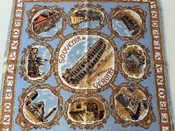 Olasz emlékkendő Verona nevezetességeivel, 68 x 68 cm