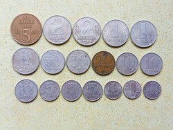 Németország NDK 18 db Különböző Érme 1 5 10 20 50 Pfennig 1 2 5 Márka 1956-1982